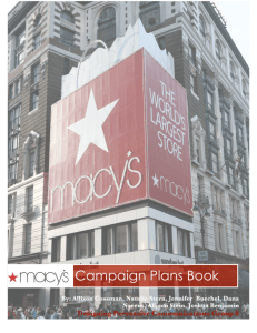 Macy's Campaign Plans Book PDF