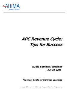 APC Revenue Cycle: Tips for Success