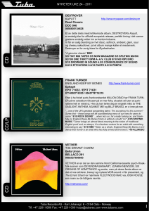 CD/LP CD CD - Tuba Records