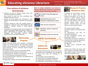 Educating eScience Librarians