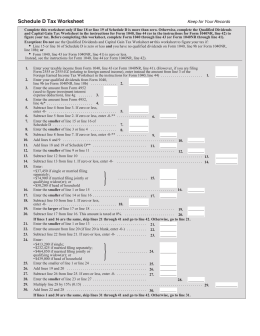 Qualified Dividends and Capital Gain Tax Worksheet—Line 44