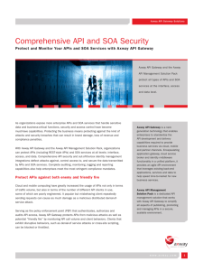 Comprehensive API and SOA Security