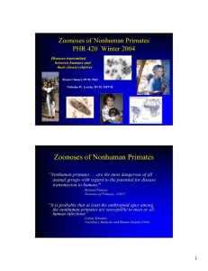 Zoonoses of Nonhuman Primates