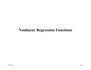 Nonlinear Regression Functions