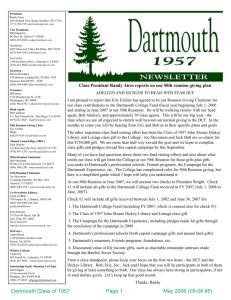 Dartmouth Class of 1957 Page 1 May 2006 (05