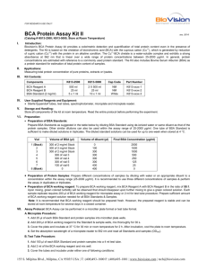 BCA Protein Assay Kit II