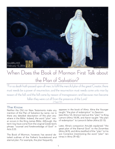 When Does the Book of Mormon First Talk about the Plan