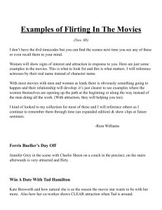 Examples of Flirting In The Movies