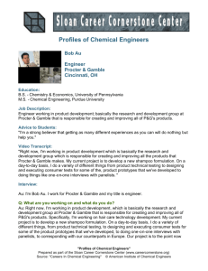 Profiles of Chemical Engineers
