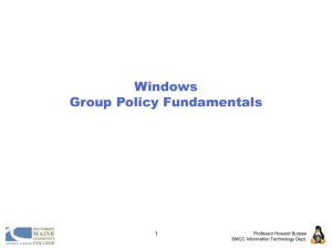 Windows Group Policy Fundamentals