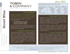 Tobin & Co. Investment Banking Group LLC – StreetWise Newsletter