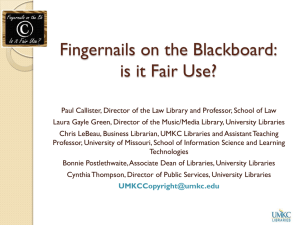 Fingernails on the Blackboard: is it Fair Use?