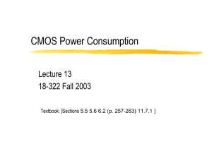 CMOS Power Consumption