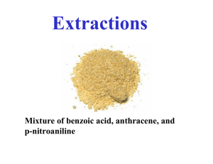 Mixture of benzoic acid, anthracene, and p