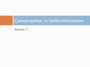 Catastrophism vs Uniformitarianism