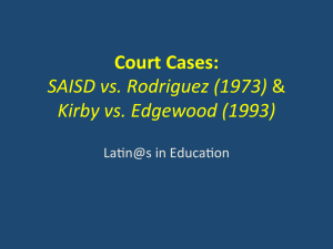 Edgewood Independent School District v. Kirby