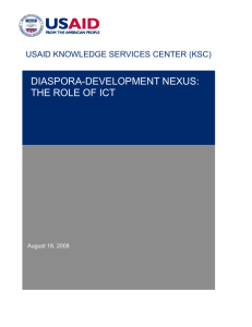 diaspora-development nexus: the role of ict