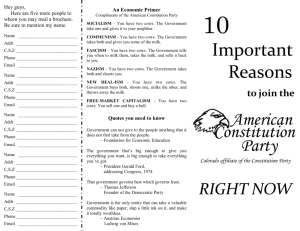 10 Reasons to Join - American Constitution Party