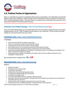 U.S. Political Parties & Organizations