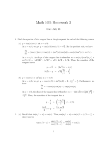 Math 16B: Homework 3