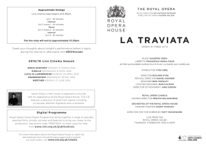la traviata - Royal Opera House