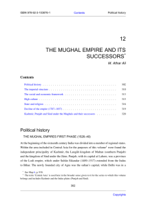 12 the mughal empire and its successors