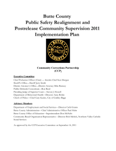 Butte County Public Safety Realignment and Post