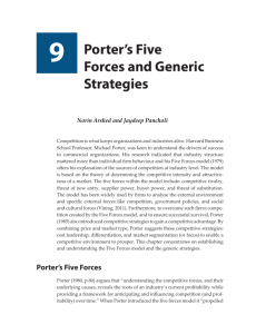 9 Porter's Five Forces and Generic Strategies