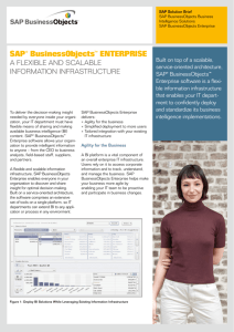 SAP® BusinessObjects™ ENTERPRISE