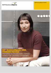 SAP® BusinessObjects™ EDGE, STANDARD