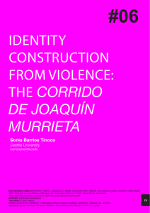 identity construction from violence: the corrido de joaquín