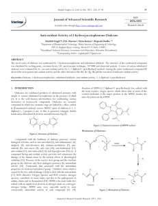 Anti-oxidant Activity of 2-hydroxyacetophenone Chalcone