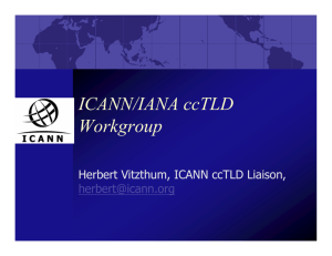 ICANN/IANA ccTLD Workgroup