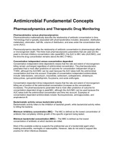 Antimicrobial Fundamental Concepts