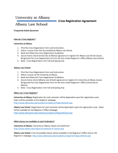 UAlbany Cross-Registration Agreement FAQs