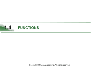 1.4 FUNCTIONS