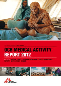 ocb medical activity report 2012