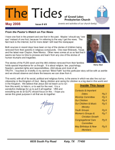 May 2008 - Grand Lakes Presbyterian Church