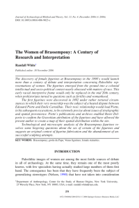 The Women of Brassempouy: A Century of Research and