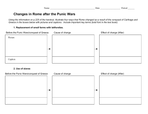 8.12 Changes in Rome After the Punic Wars Worksheet