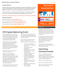 Outreach Newsletter Feb 2, 2015 - Project Management Institute
