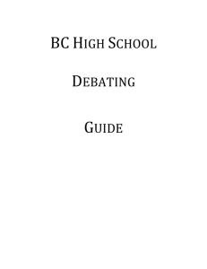 BC HS Debate Guide