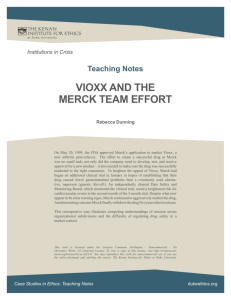 vioxx and the merck team effort