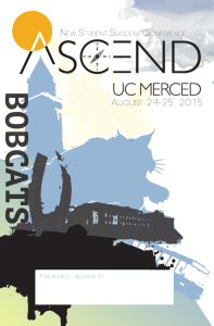 THIS booklet belongs to - ASCEND New Student Success Conference