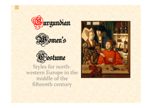 Burgundian Women's Costume