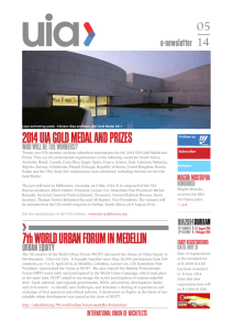 N°5 - Union internationale des architectes (UIA)