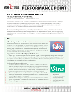 social media for the elite athlete