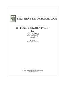 TEACHER'S PET PUBLICATIONS LITPLAN TEACHER