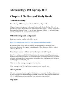 Outline and Study Guide
