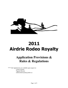 2011 - Airdrie Pro Rodeo